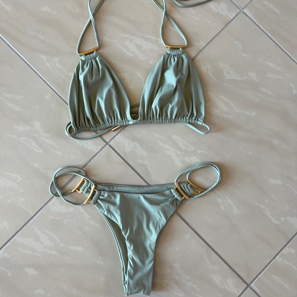 2845 Cult Gaia granite Nina Cardigan S &  Riley Bikini set (top S/ bottom XS) - Picture 13 of 16